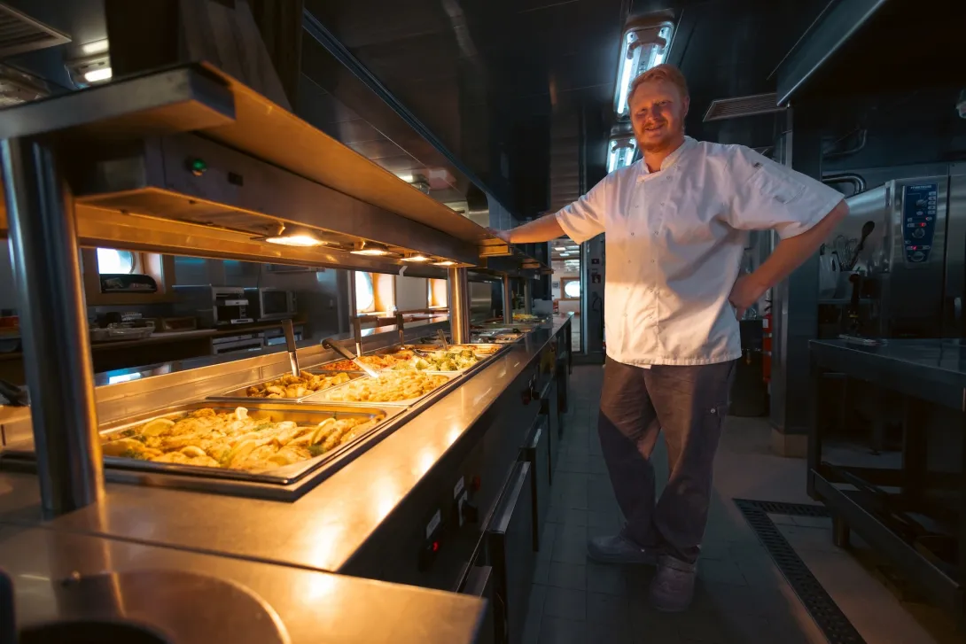Kitchen on RRS Discovery (2025)