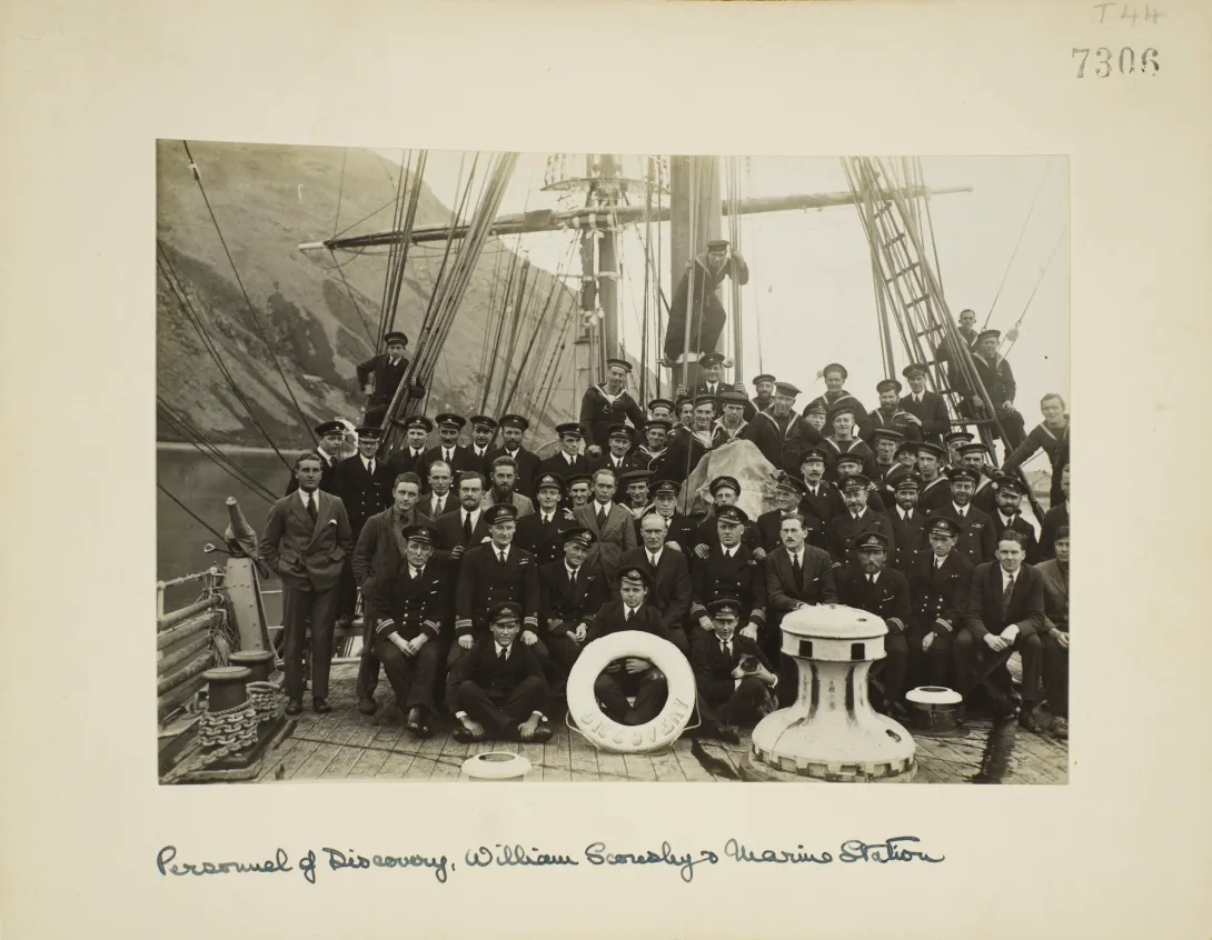 Crew of RRS Discovery in the 1920s